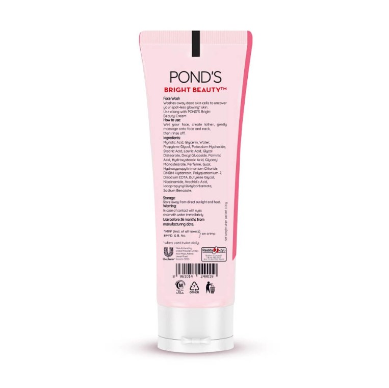 Pond's Bright Beauty Spot-Less Glow Face Wash, 50g